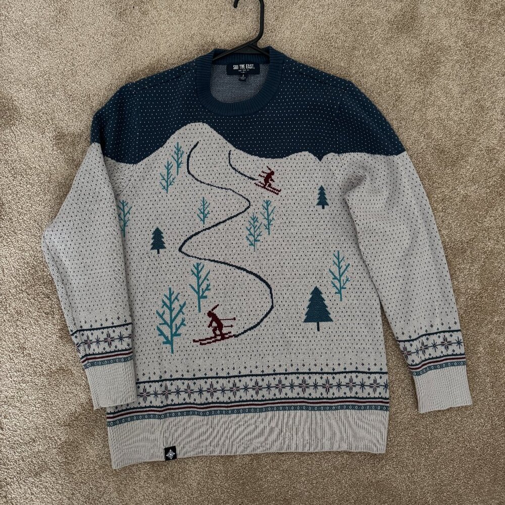 NEW!!  Ski the East Sweater. Size L - Picture 4 of 12